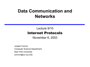 William Stallings Data and Computer Communications - NYU