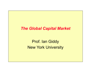 Intl Capital market - New York University