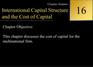 cost of capital