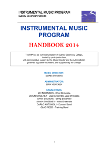 2014 IMP handbook - Sydney Secondary College Balmain Campus