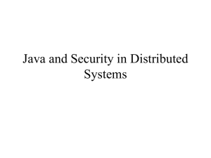Java and Distributed Computing
