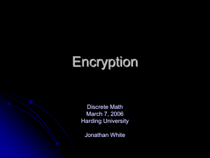Encryption - Harding University