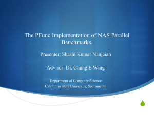 The PFunc Implementation of NAS Parallel Benchmarks.