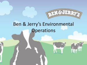 Ben & Jerry's Environmental Operations