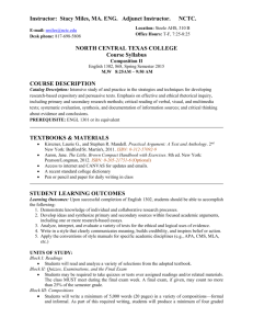 Syllabus Spring 2015 - myNCTC