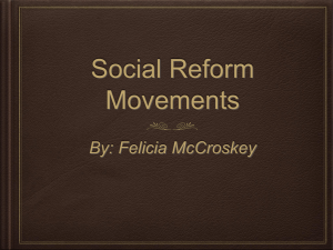 Social Reform Movements