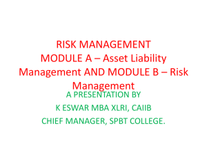 risk management module a and b - Indian Institute of Banking