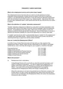 FAQs on redeployment procedure (PDF - 602KB)