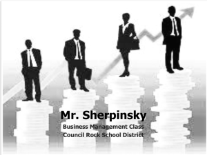 Strategic Management Process - Council Rock School District