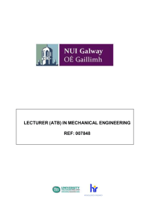lecturer (atb) in mechanical engineering