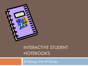 Interactive Student Notebooks ppt