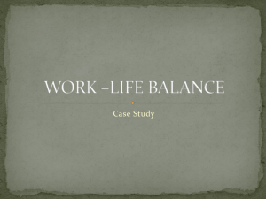 work –life balance