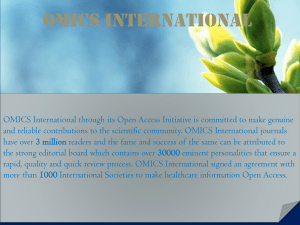 dr ho soonmin - OMICS International