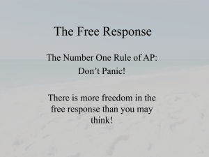 The Free Response - White Plains Public Schools