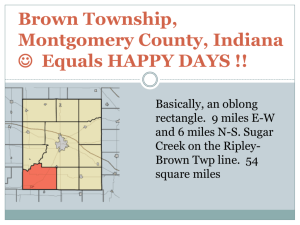 Brown Township PowerPoint