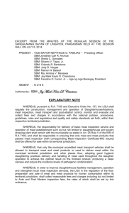 Slaughterhouse Code - Municipality of Lingayen