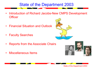 State of the Department 2003a