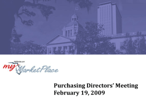 Purchasing Directors' Meeting - February 19, 2009