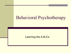 Behavioral therapy