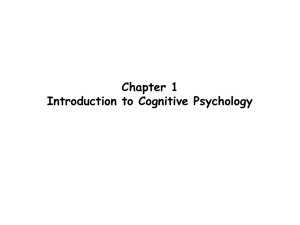 The First Cognitive Psychologists
