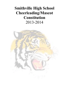 Smithville High School Cheerleading/Mascot Constitution 2013-2014