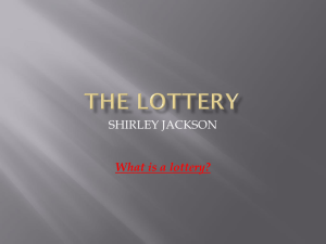 THE LOTTERY