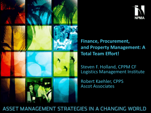 Finance, Procurement, and Property Management: A Total Team Effort!