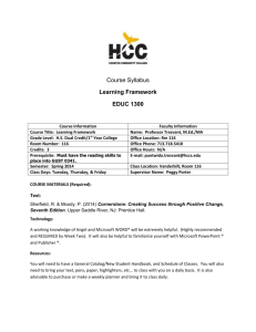 HCC Syllabus - Houston Community College