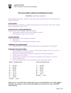 IGS Course Outline Template