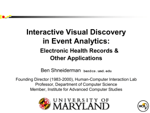 Interactive Visual Discovery in Event Analytics