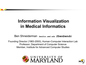 Information Visualization in Medical Informatics