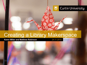 Creating a Library Makerspace - WAGUL