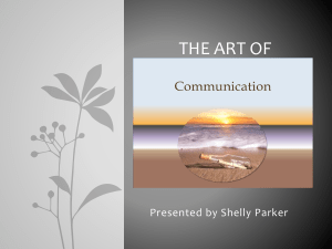 THE ART OF COMMUNICATION