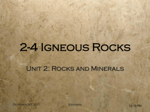 2-4 Igneous Rocks