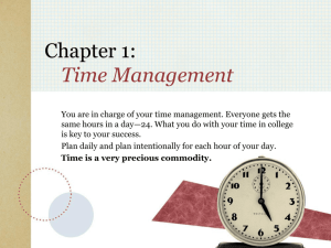 Chapter 1: Time Management