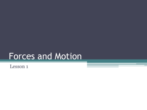 Forces and Motion - Welcome to 5D!