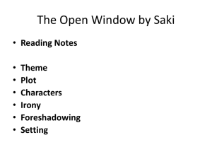 open window essay themes