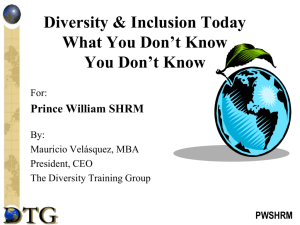 Diversity Awareness Workshop Human Relations