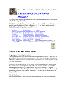 Male Genital And Rectal Exam