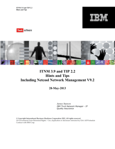 ITNM 3.9 on TIP 2.2