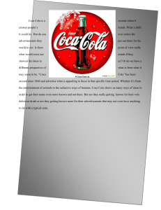 Coca Cola - throughconsumerseyes
