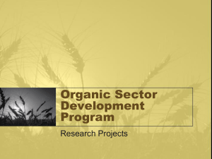 Organic Sector Development Program