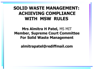 waste management practices and policy in india from