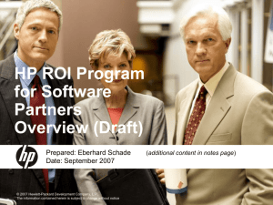 HP ROI Partner Program