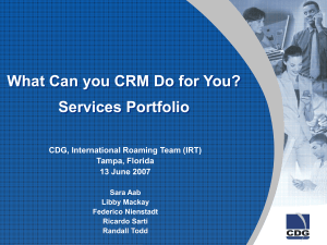 What is a CRM? - CDMA Development Group