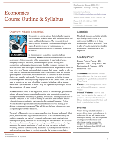 Course Outline and Syllabus