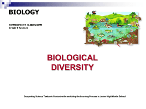 Biodiversity Unit ppt