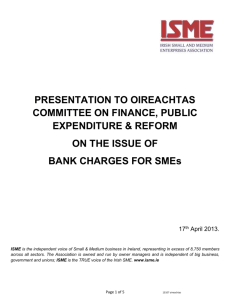 PRESENTATION TO OIREACHTAS COMMITTEE ON FINANCE