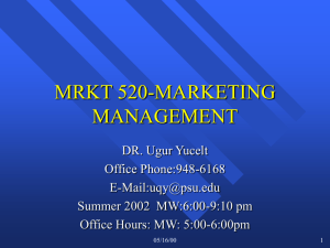 mrkt 520-marketing management