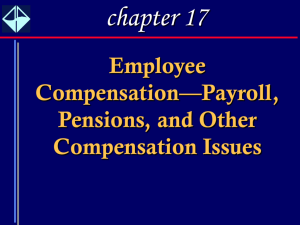 Employee Compensation - Rohan Chambers' Home Page